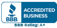 An accredited business logo